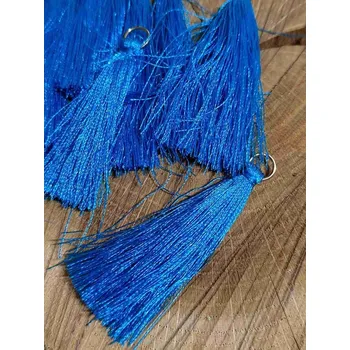 Střapec délka 55 mm s očkem barva tyrkys