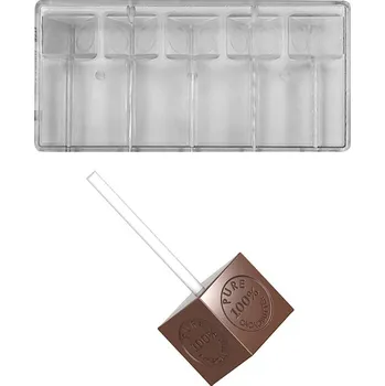 Nádoba na pečení Forma na čokoládové lízátko (Pure100% cacao butter 2 x 20,5g) 1x5 tvarů/forma