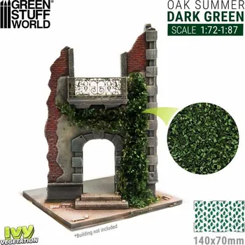 Plastikový model Ivy Foliage – listová foliáž dub tmavě zelený (malý)