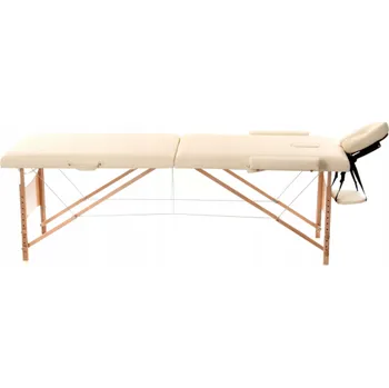 Masáž Aga Dřevěné masážní lehátko WT201 Beige