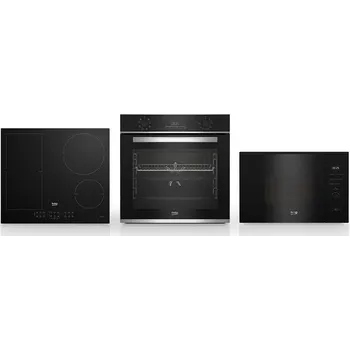 Set domácích spotřebičů Set spotřebičů Beko BBIM13300X+ HII64200FMT+MW BMGB20212B