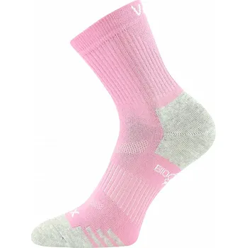 Dámské oblečení české sportovní funkční outdoor ponožky VOXX BOAZ růžové s bio bavlnou velikosti ponožek: 23-25 (EUR vel. 35-38)