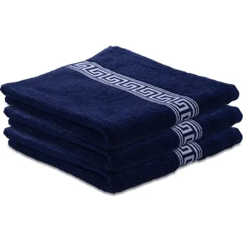 Ručník 2x osuška GREEK 70x130 cm tmavě modrá, 100% bavlna