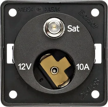 Elektrická zásuvka Zásuvka 12 V + SAT antracit