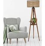 Designová stojanová lampa Tabitha 153 cm hnědá