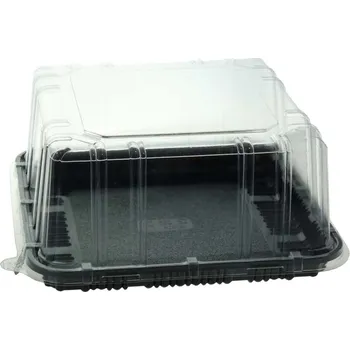 1919DXN31 Tác čtverec PET 190x190x20mm černý - 240 ks