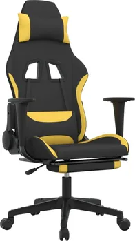 Herní židle Herní židle s podnožkou 64 x 60 x 117–127 cm