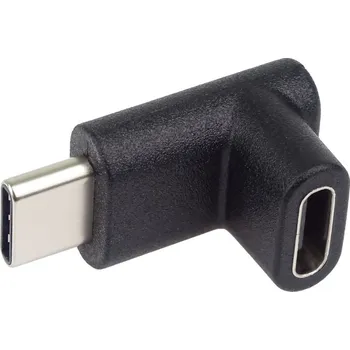 Datový kabel PremiumCord Adaptér USB-C na USB-C, zahnutý 90° KUR31-34