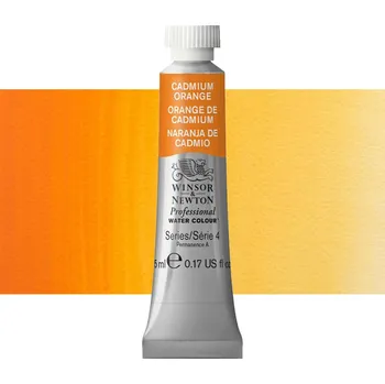 Vodová barva Akvarelová barva Winsor & Newton Professional, 5ml - Cadmium Orange