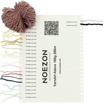 Galanterie Vzorník vln YarnArt Adore