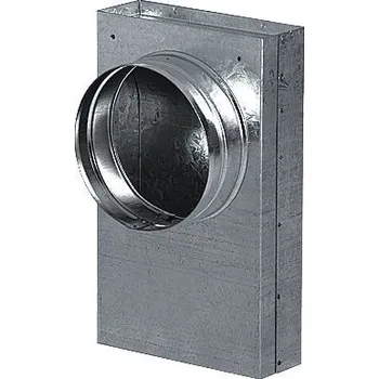Krbová obestavba Redukce hranatá 150x50 mm 90*, kanál - flex 125 mm