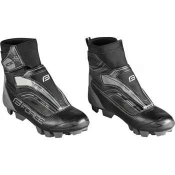 Pánské cyklistické tretry tretry zimní FORCE ICE21 MTB černé 43 15016