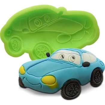 Jedlá dekorace na dort Silikonová formička auto