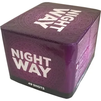 Zábavní pyrotechnika Ohňostrojový kompakt Night Way 49 ran / 25mm