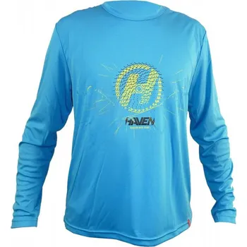 cyklistický dres Dres dlouhý pánský HAVEN NAVAHO II Long modro/zelený XXL