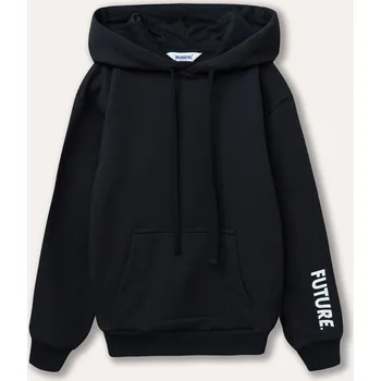 Pánská mikina Unisex mikina s kapucí Future - Černá 122