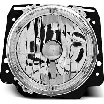 Přední světlomet TUNING-TEC Přední světla VW Golf II 83-91 Angel Eyes, hlavní - chrom