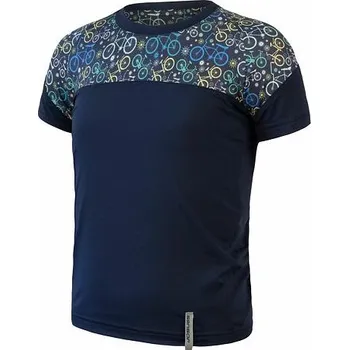 cyklistický dres Triko krátké dětské SENSOR COOLMAX IMPRESS deep blue/blue bikes 120