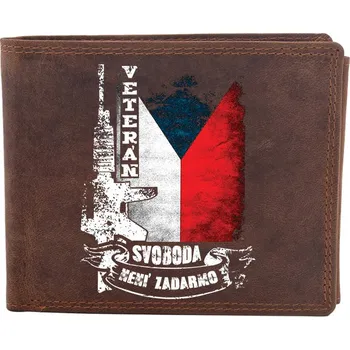 Peněženka STRIKER Kožená peněženka Army Veterán