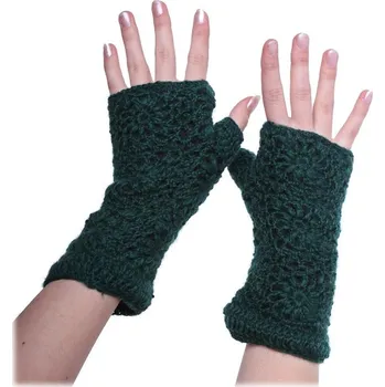 Rukavice Vlněné bezprstové rukavice Bardia Dark Green, Sittar