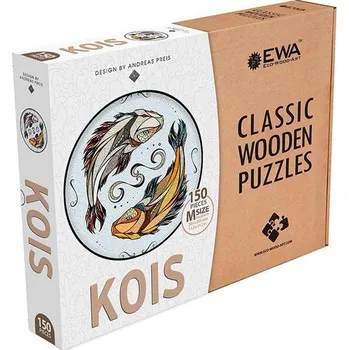 3D puzzle EWA KOIS | Ryby - plnobarevné klasické dřevěné puzzle pro rybáře