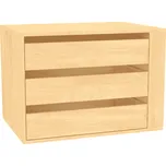 Zásuvkový kontejner FLEXI Dekor: Javor, Pro šířku skříně: 260 cm