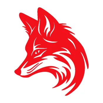 Samolepící dekorace SAMOLEPKA Liška 005 levá hlava (10 - červená) NA AUTO, NÁLEPKA, FÓLIE, POLEP, TUNING, VLASTNÍ TEXT, TISK, AUTOSAMOLEPKY.cz, POLEPY, OBRÁZEK, LOGO, SAMOLEPKY