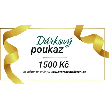 Dárkový poukaz na 1500 Kč Forma poukazu: Tištěný