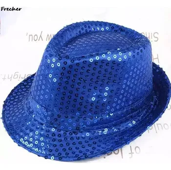 Klobouk Flitrový barevný párty klobouk - BL