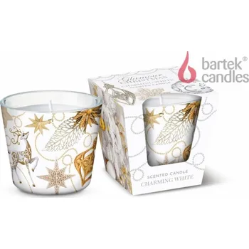 Svíčka Vonná svíčka ve skle - Glamour Christmas silver&gold