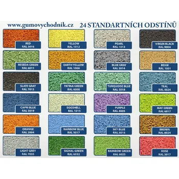 barva na beton Chodník v prášku - gumový granulát 25kg Odstin: Růžový RAL 3017