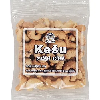 PERUN-OŘECHY Kešu pražené solené sáček: 75 g