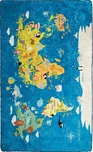 ASIR Mapa světa modrý