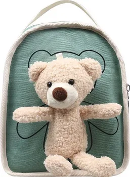 Dětský batoh Lifestyle Dětský batůžek 16 x 21 x 10 cm zelený/medvídek