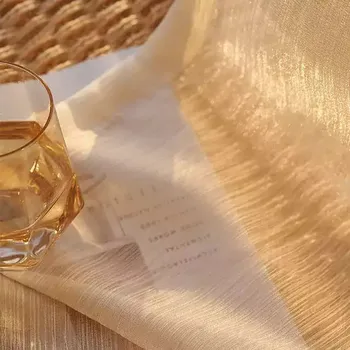 Záclona Vzdušné tylové záclony - 01,400 x 250 cm,Na žabky