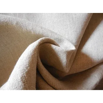 BYTEMA Lněná látka VERONA uni natur šíře 145 cm
