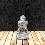 Soška kámen Shiva hlava 15 cm šedá