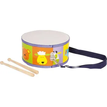Hračka pro nejmenší Dřevěné hudební nástroje buben zvířata