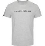 Tričko Pells Journey s logem #RIDETOEXPLORE Grey S