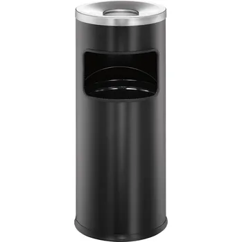 Odpadkový koš Durable SAFE rund 333201 koš na papír s popelníkem, 17 l, kov, (Ø x v) 250 mm x 630 mm, černá, 1 ks