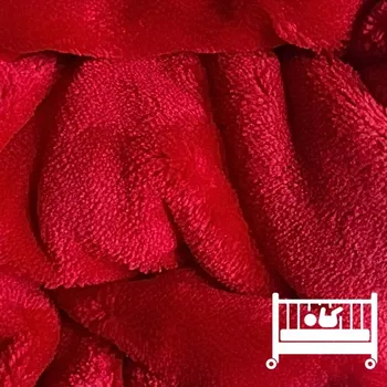 Prostěradlo Apex® produktová řada Microdream Flanel Mikroplyšové prostěradlo APEX do dětské postýlky - červené