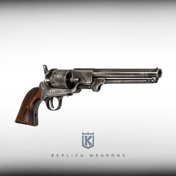 Replika zbraně Kolser - Konfederační revolver COLT NAVY 1862 - Šedá + černá