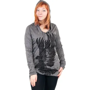 Dámské tričko Tričko dámské SURE Eagle dlouhý rukáv L šedá