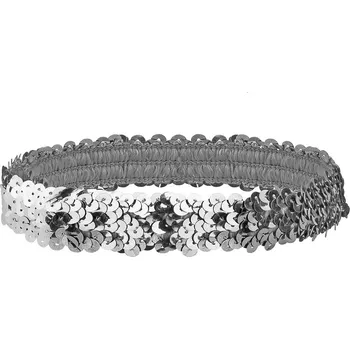 Flitrovaná čelenka z 20. let - Stříbrná