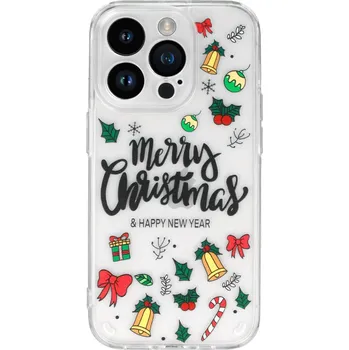 Pouzdro na mobilní telefon Tel Protect Christmas průhledné pouzdro pro Samsung S23 - vzor 3 Vánoční ozdoby