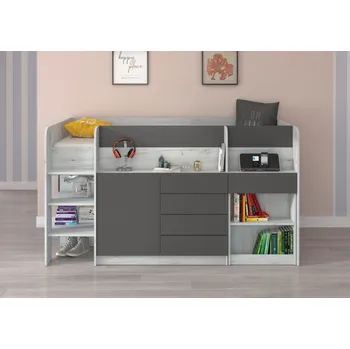 Dětská postel Dětský a studentský pokoj, vyvýšená postel Smile - Dětský pokoj, multifunkční postel