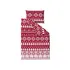 Ložní povlečení Textilomanie Vánoční les červené 140 x 200, 70 x 90 cm patentky