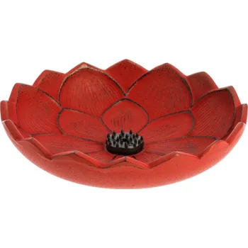 Vonná tyčinka Stojánek na vonné tyčinky Iwachu Lotus červená