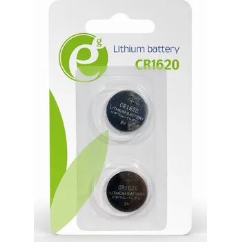 Článková baterie GEMBIRD EG-BA-CR1620-01 Energenie Button cell CR1620, 2-pack, blister