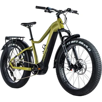 Elektrokolo Leader Fox BRASA 26" FAT BIKE,PANASONIC GX ULTIMATE horské elektrokolo, green military Velikost: 20"
